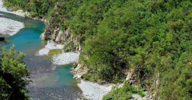 Apennin Überquerung: Blick auf die Trebbia