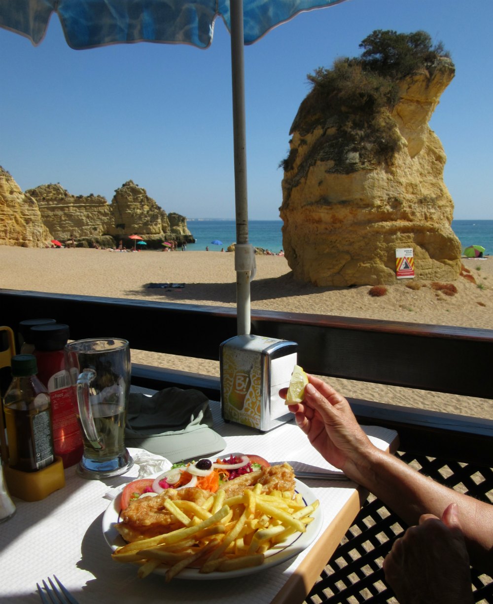 Restaurant Tipp Algarve: Strandbar Marisol am Praia Dona Ana