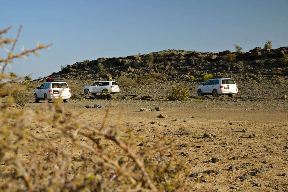 Mit den Jeeps durchs Gebirge / Oman