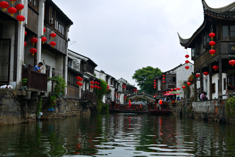 Die Kanäle von Suzhou in China