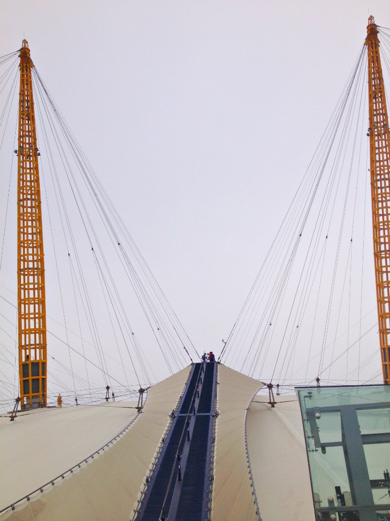 Up at the O2: Weg zur Aussichtsplattform der O2 Arena in London