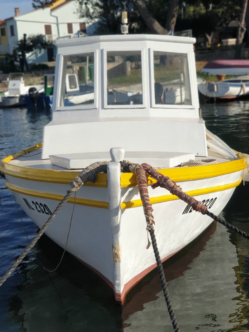 Bunte Fischerboote in Ilovik