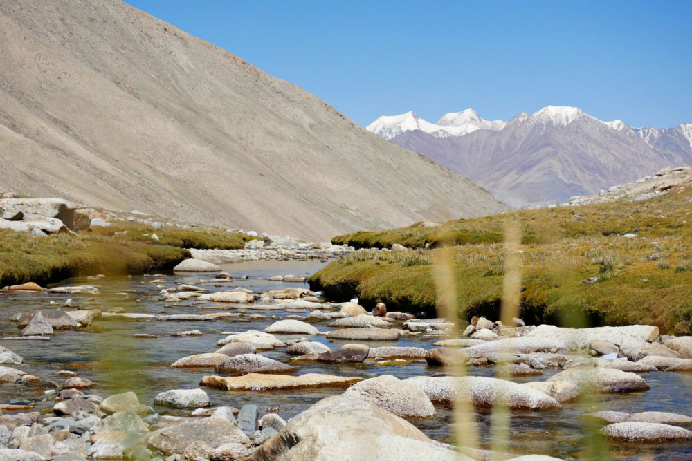 Landschaft in der Nähe des Wari La Passes in Ladakh
