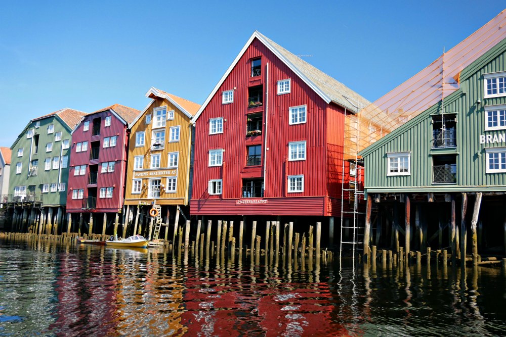 Die historischen Lagerhäuser von Trondheim