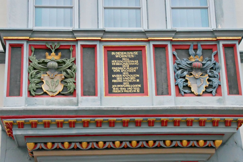 Historische Gebäude und berühmte Gäste in der Altstadt von Naumburg