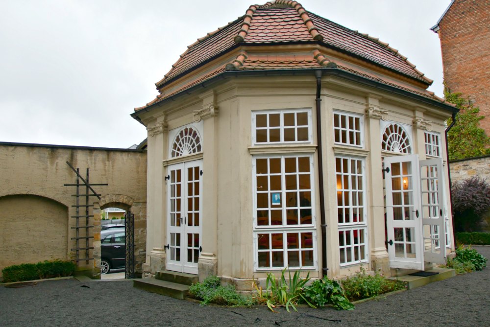 Pavillon der Novalis-Gedenkstätte in Weißenfels