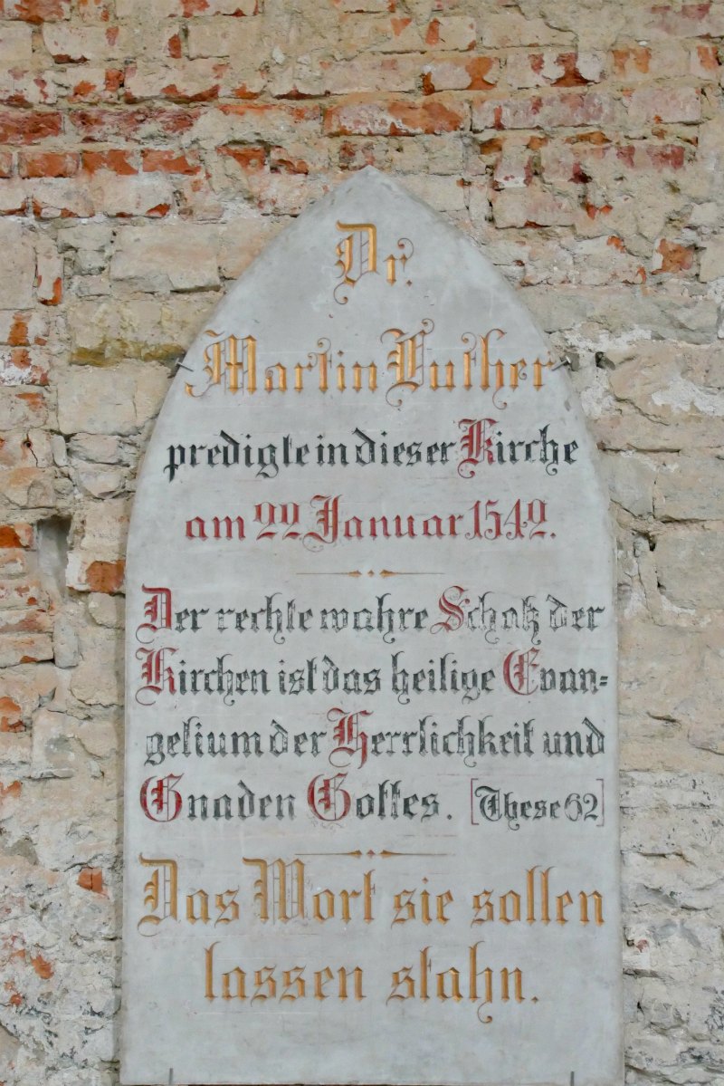 Luther-Predigt im Franziskaner Kloster Zeitz