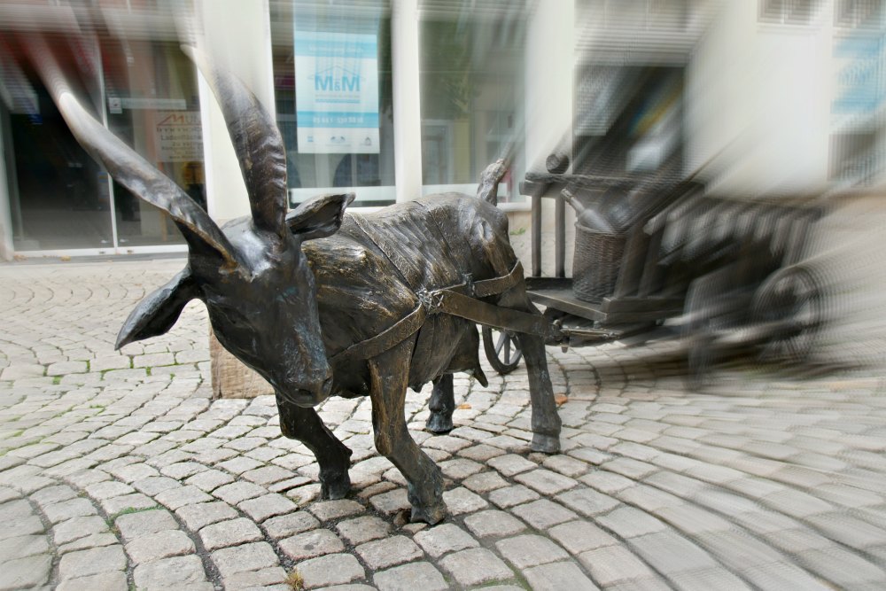 Skulptur Zeitzer Ziege