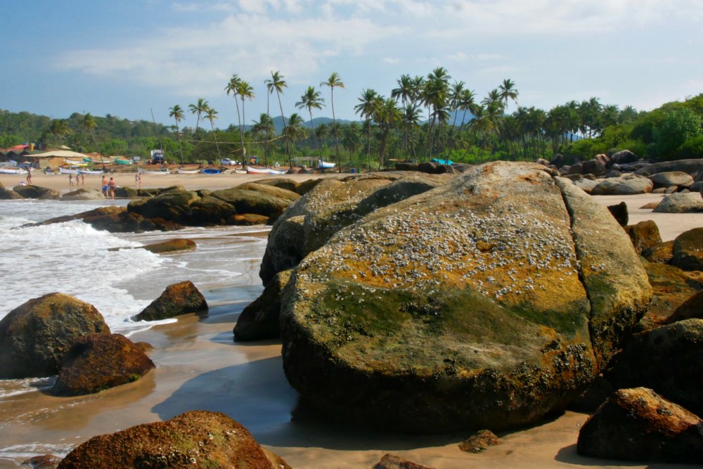 Am Strand von Agond in Goa