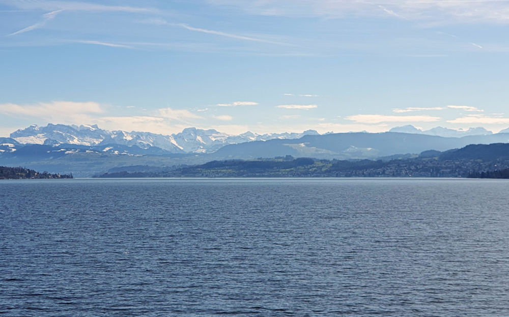 Zürichsee und Alpenpanorama