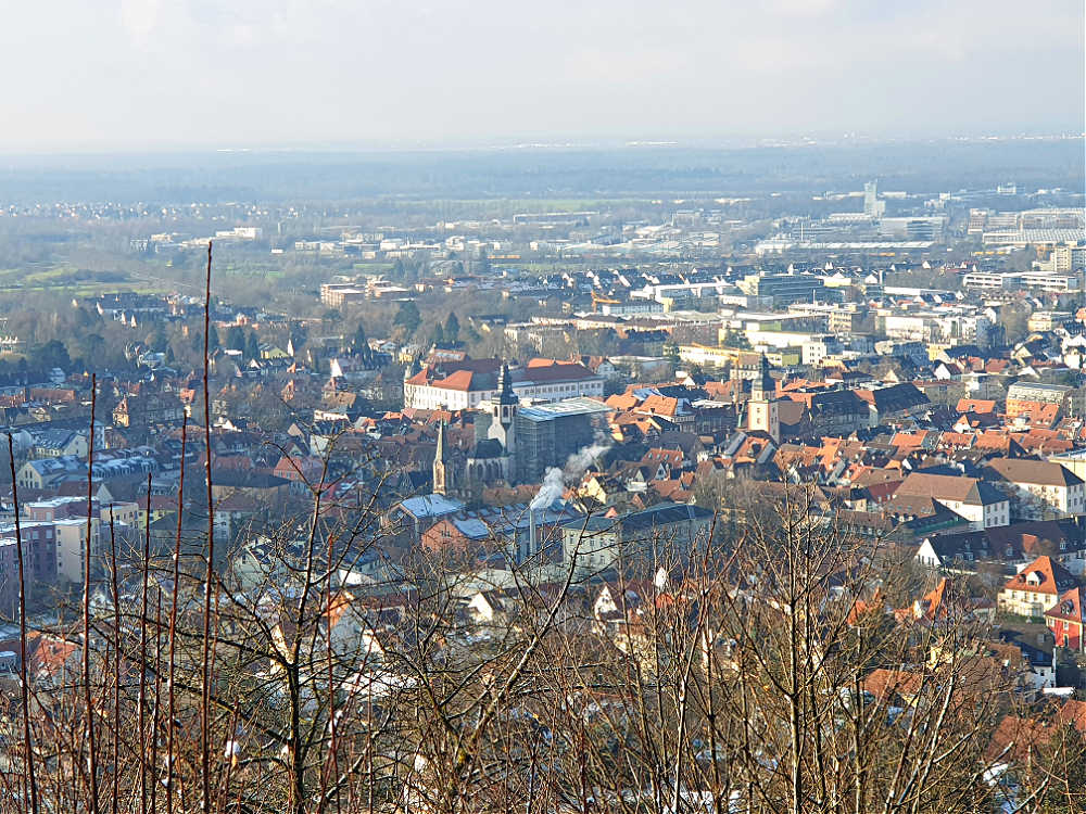 Aussicht vom Bismarckturm Ettlingen